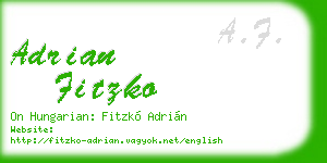 adrian fitzko business card